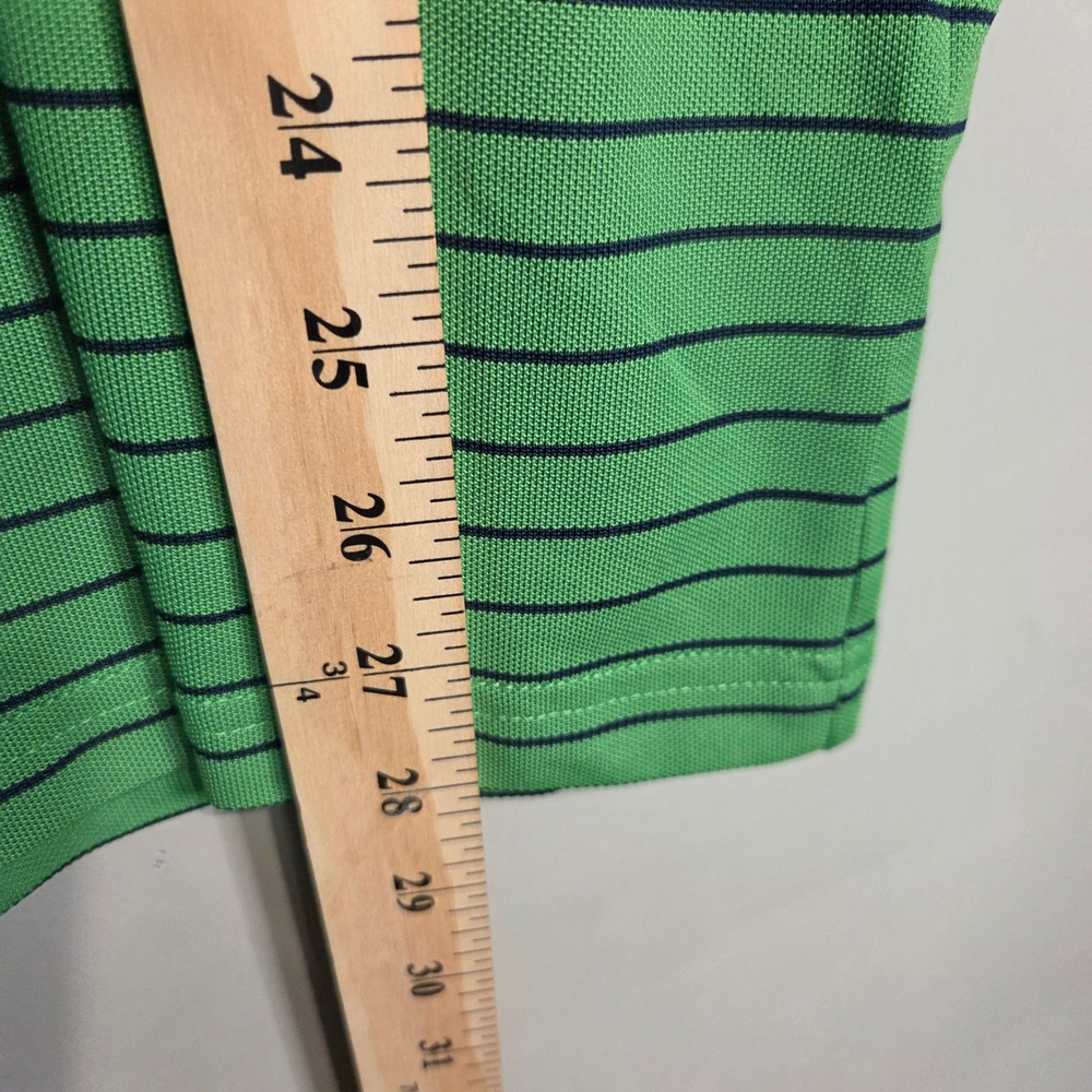 The North Face Mens Medium Green Striped Short Sleeve Graphic T-Shirt Micro Mesh - Picture 6 of 7